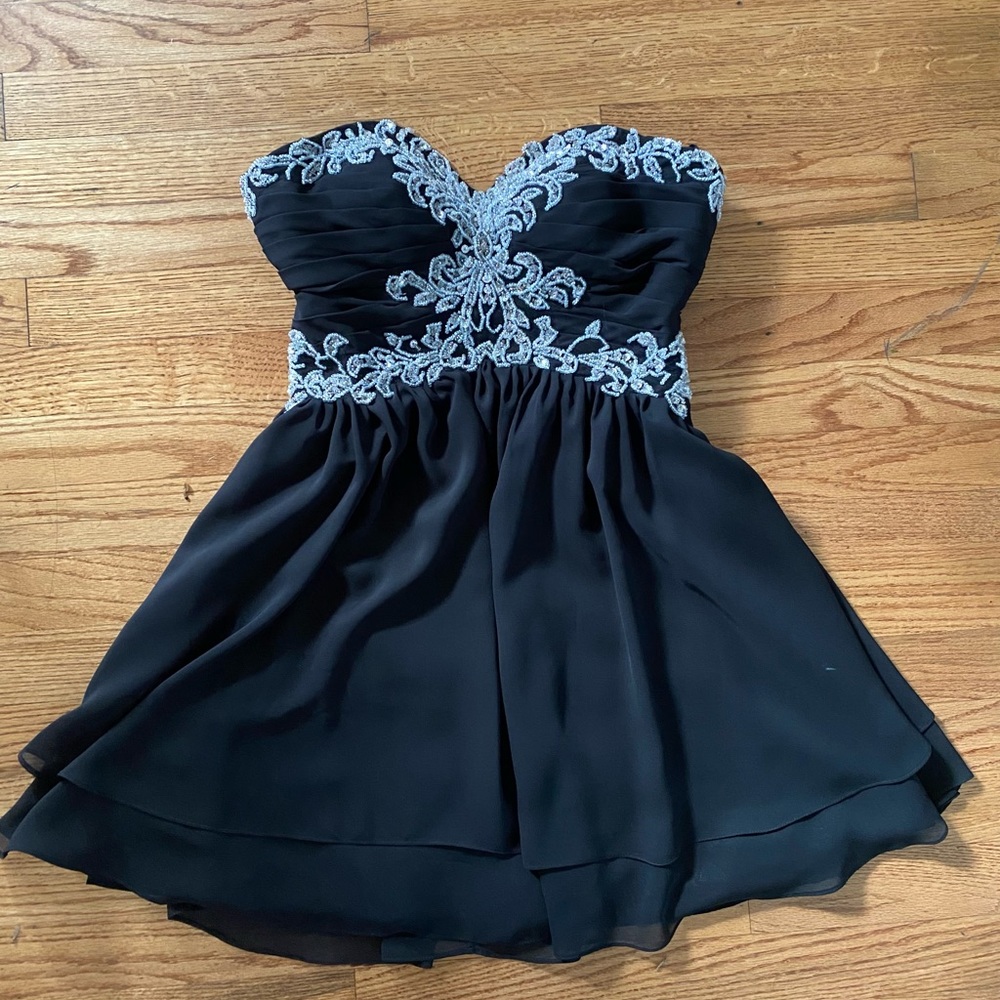 Y2K Mini Strapless Prom Dress